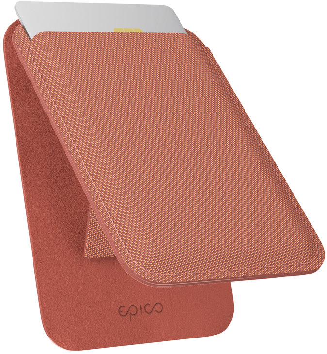 Epico SolidWoven Mag+ Wallet + állvány, sziénabarna