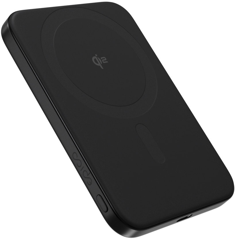 Epico UltraPack Qi2 Slim 5000 mAh alumínium Mag+ vezeték nélküli powerbank EM51, fekete