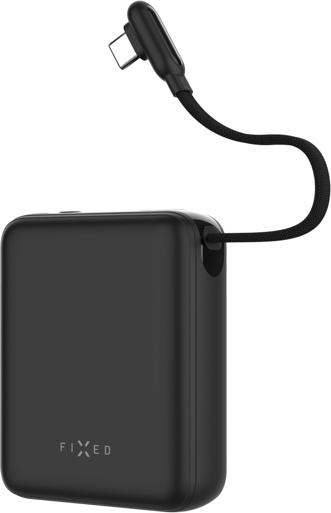 FIXED Zen 10 Loop LCD kijelzővel és 30 W PD kimenettel, 10000 mAh, fekete