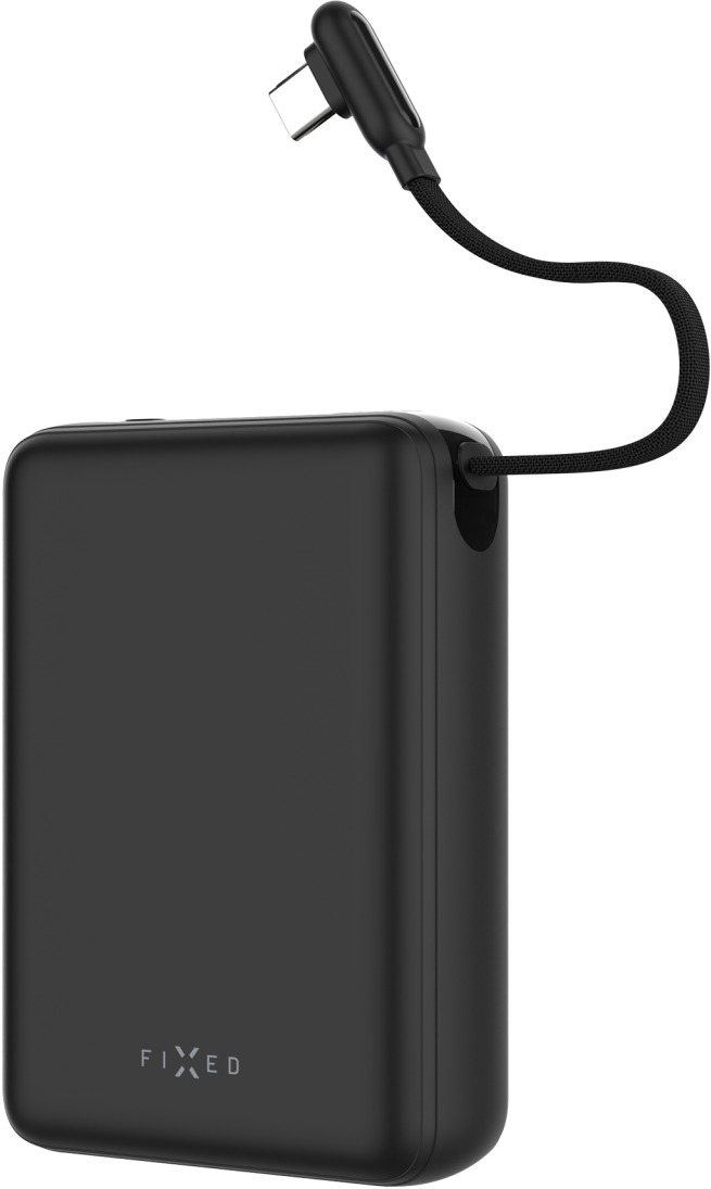 FIXED Zen 20 Loop LCD kijelzővel és 40 W PD kimenettel, 20000 mAh, fekete