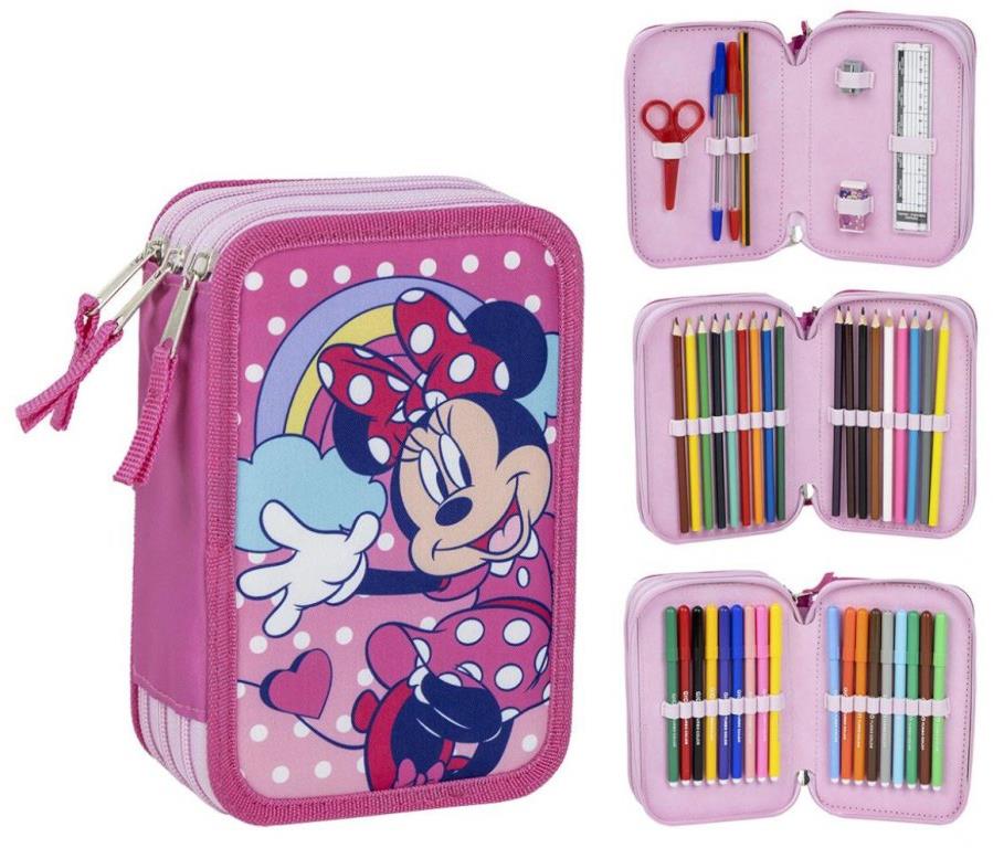 Disney: Minnie Mouse, iskolai háromrészes tolltartó
