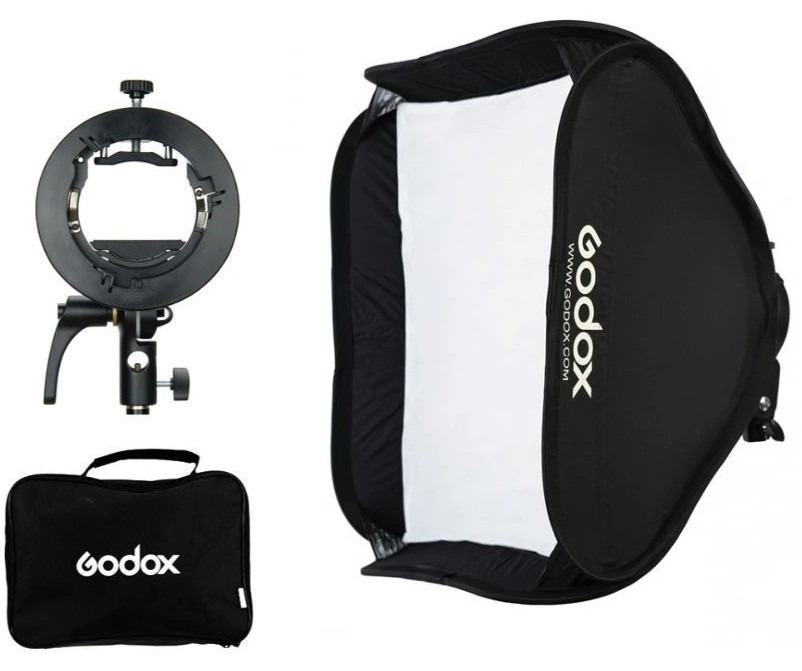 Godox Quick Softbox + Speedlite S2 vaku tartó, 60×60 cm