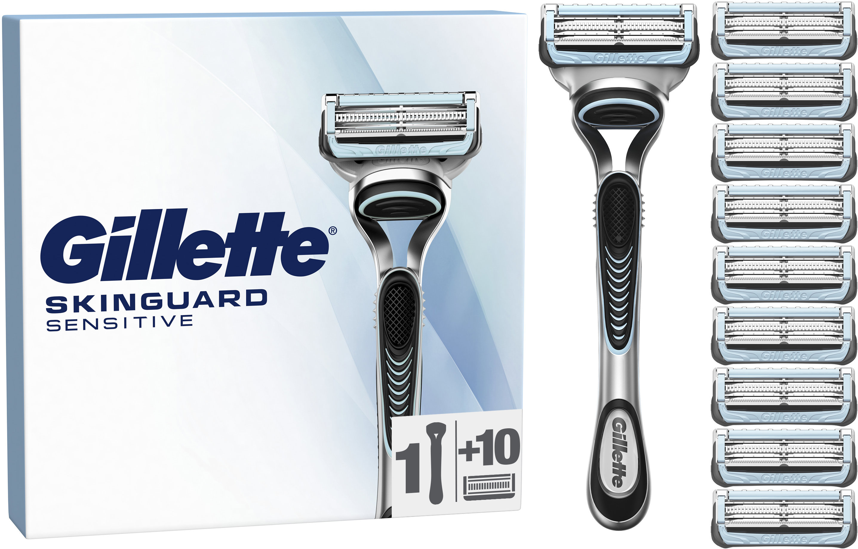 GILLETTE SkinGuard + 10 darab fej