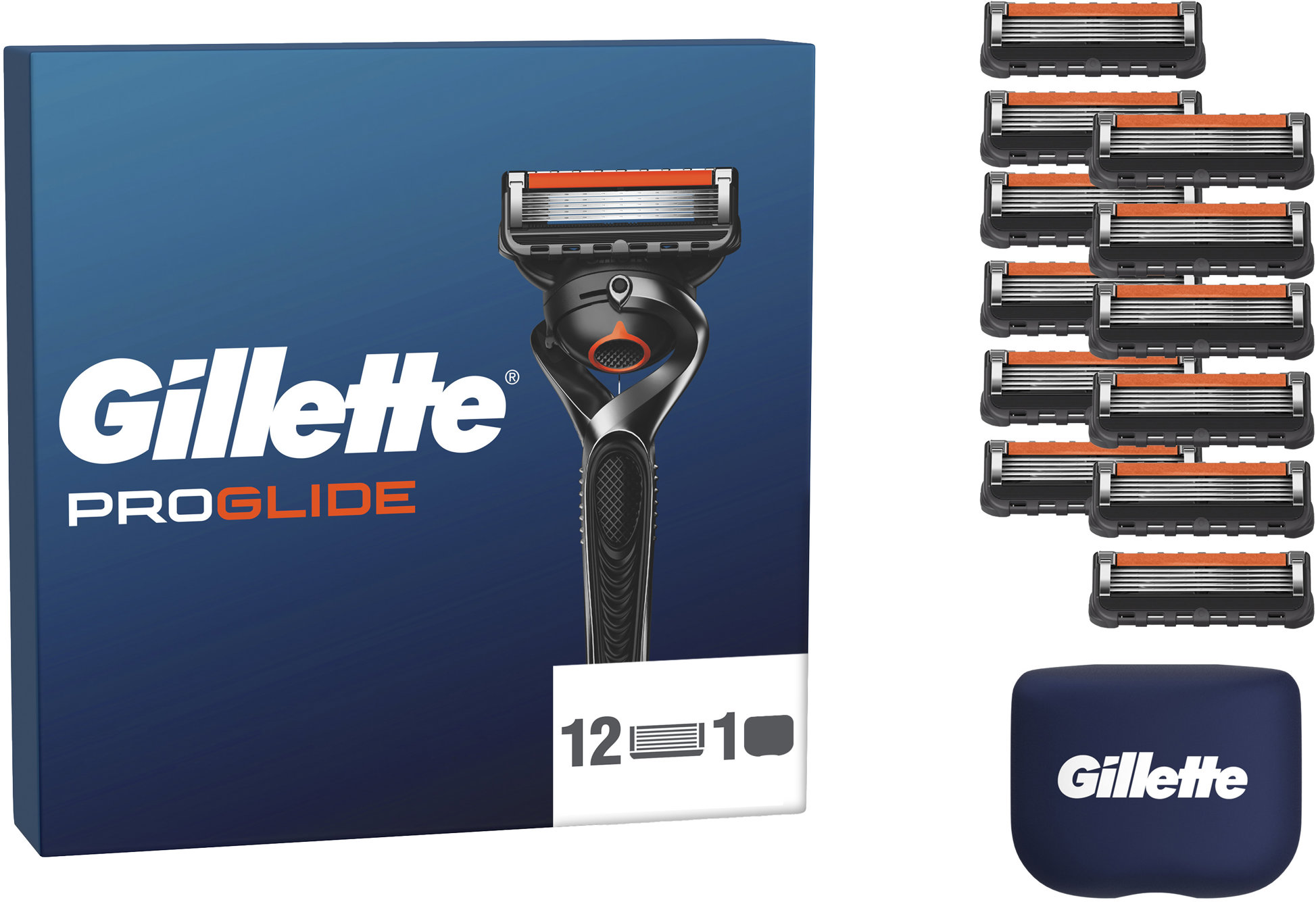 GILLETTE ProGlide 12 darab + védőtok