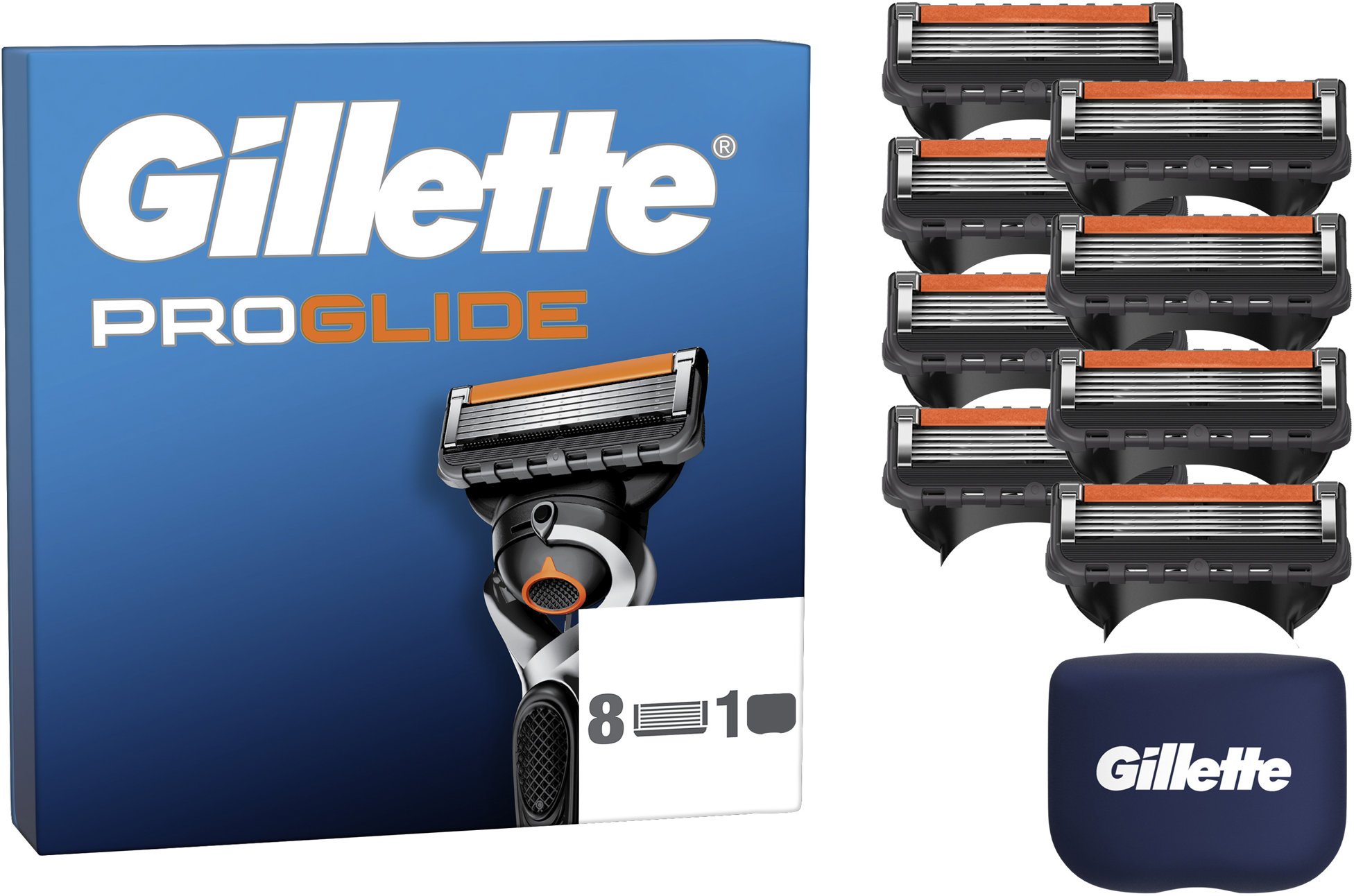 GILLETTE ProGlide 8 darab + védőtok