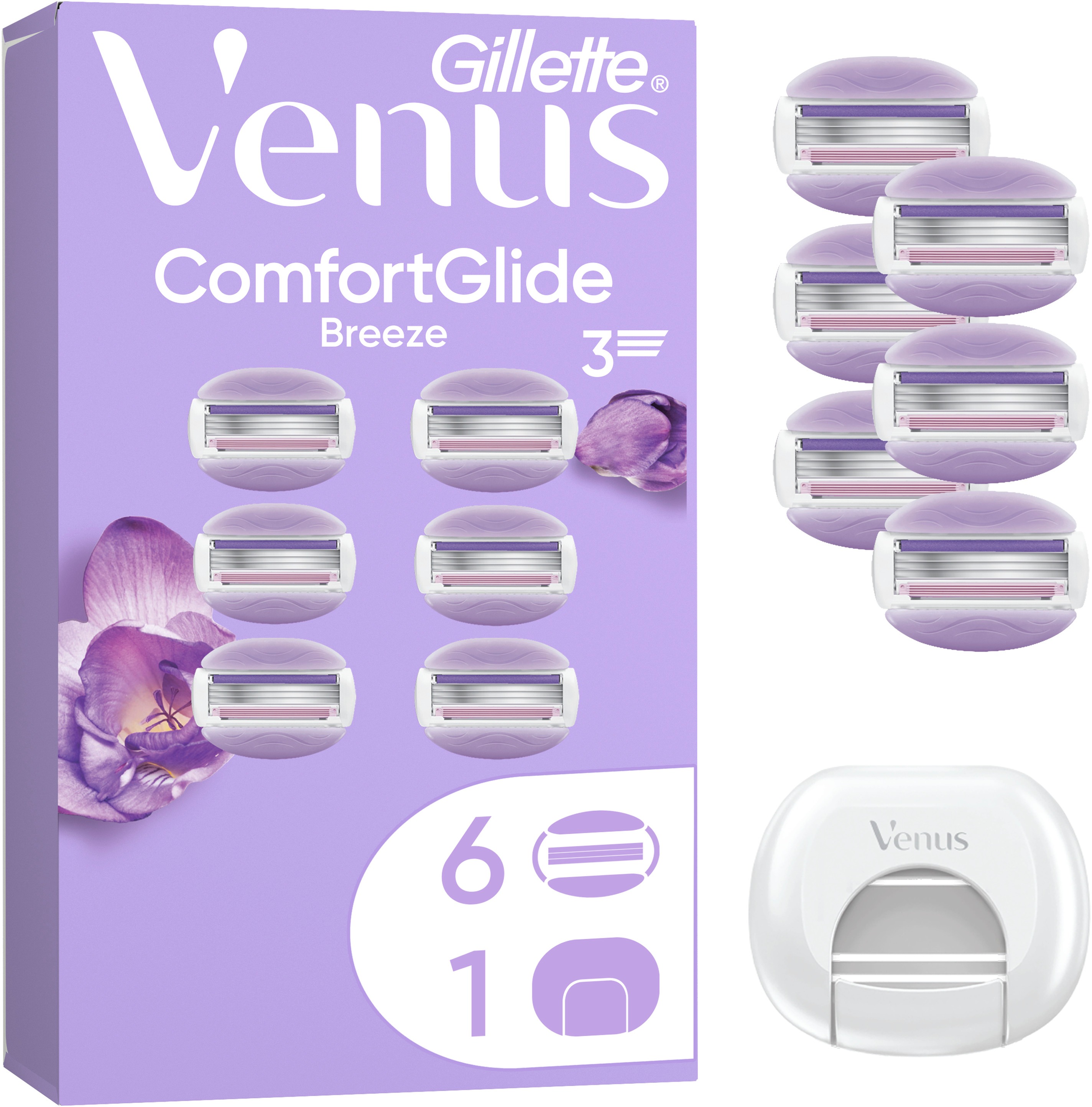 GILLETTE Venus ComfortGlide Breeze, 6 db + védőkupak