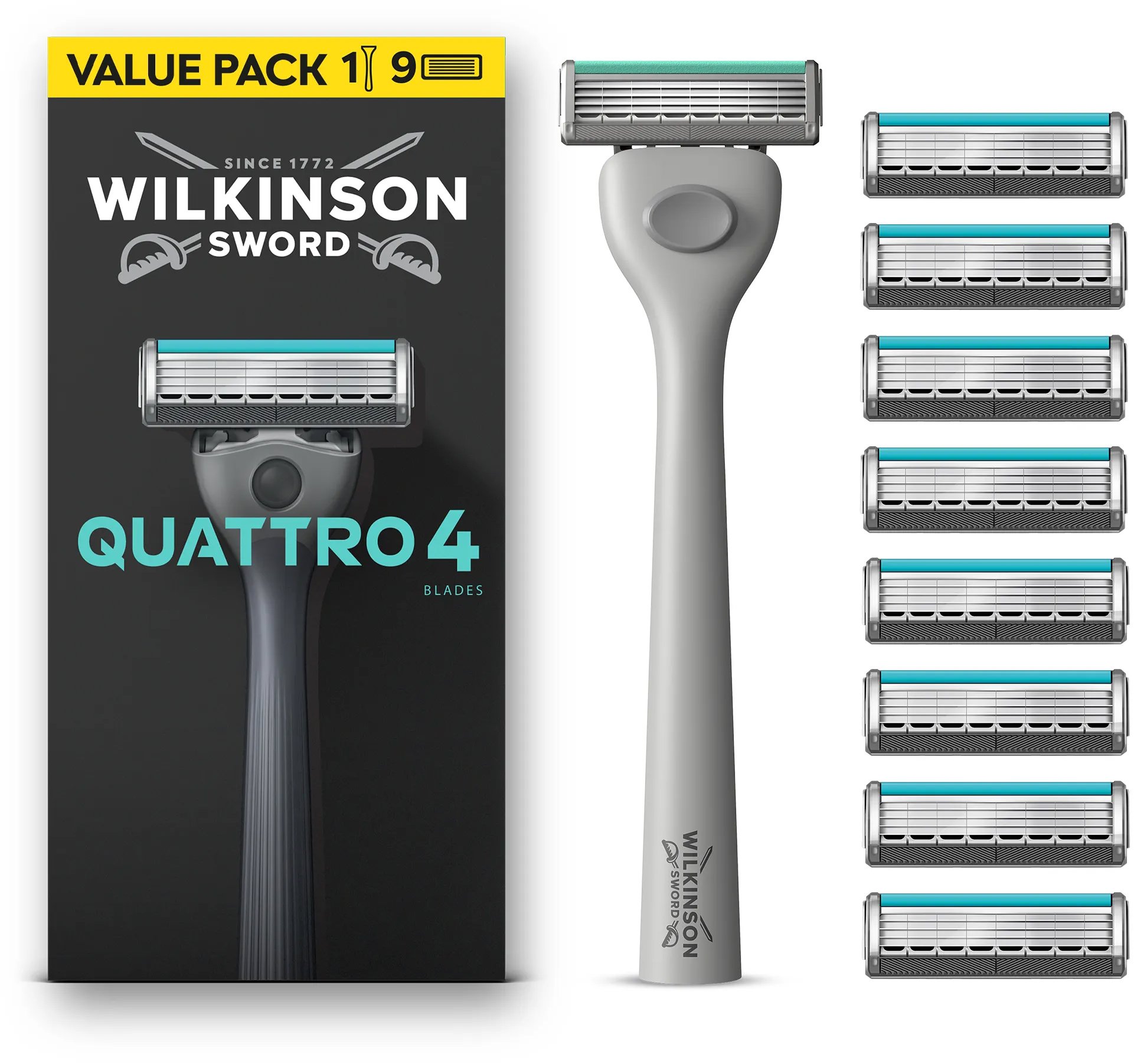 WILKINSON Skin Protection Quattro, 4 + 9 darab