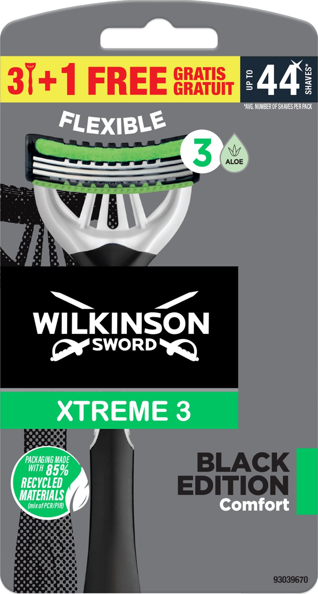 WILKINSON Xtreme3 Black Edition Comfort 3+1 db