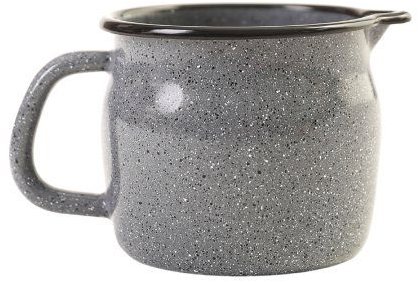 Metalac lekerekített zománcozott bögre kiöntővel, 10cm, 0,85 l