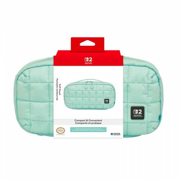 Hori Puff Pouch Nintendo Switch 2 zöld tok