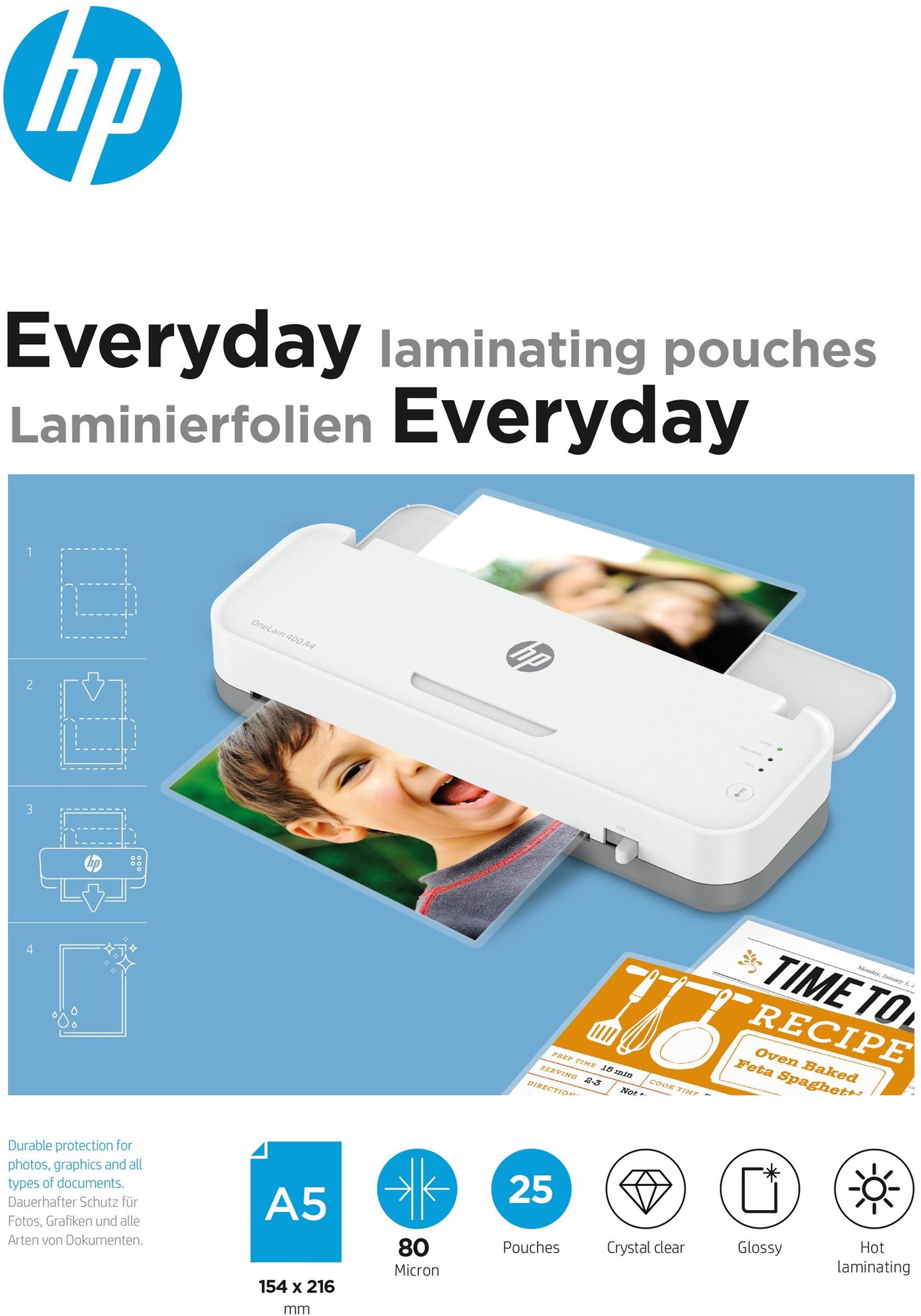 HP Everyday A5 80 Micron, 25 db