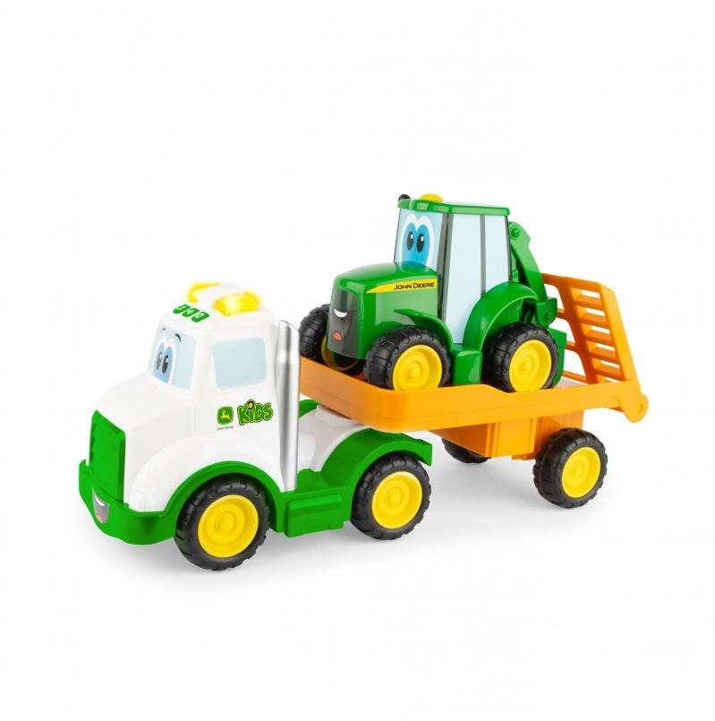 John Deere Kids teherautó traktorral