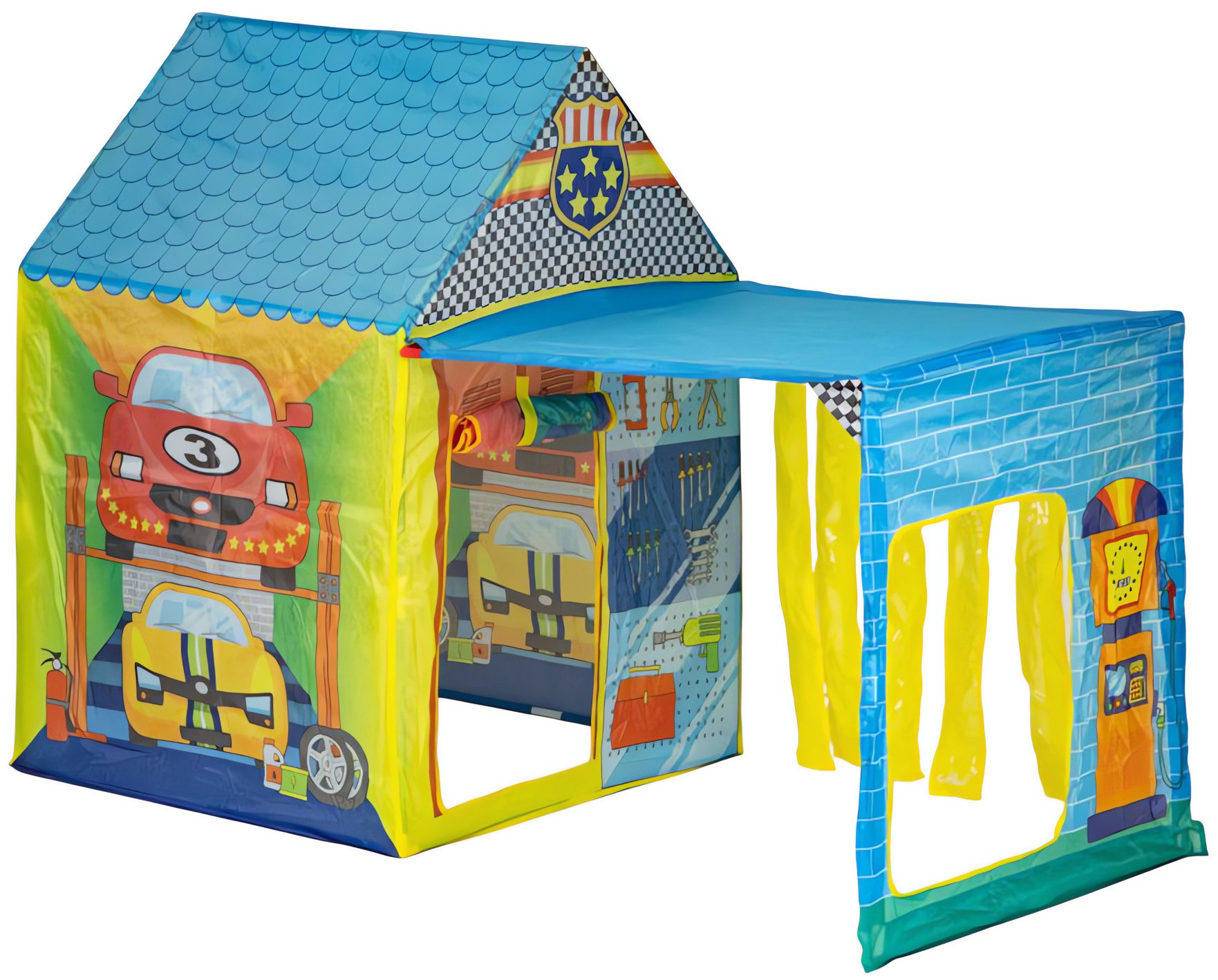 iPlay 8174 Játszósátor, autószerviz dizájn, 150×110×90 cm