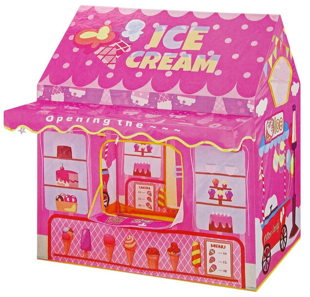 LEAN Toys 10516 Princess Lights Stars Fagyizós játszósátor, rózsaszín