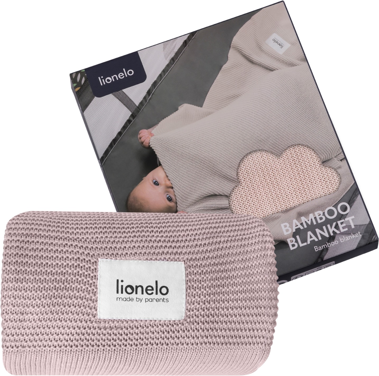 Lionelo Bambusz takaró Bamboo Blanket Pink