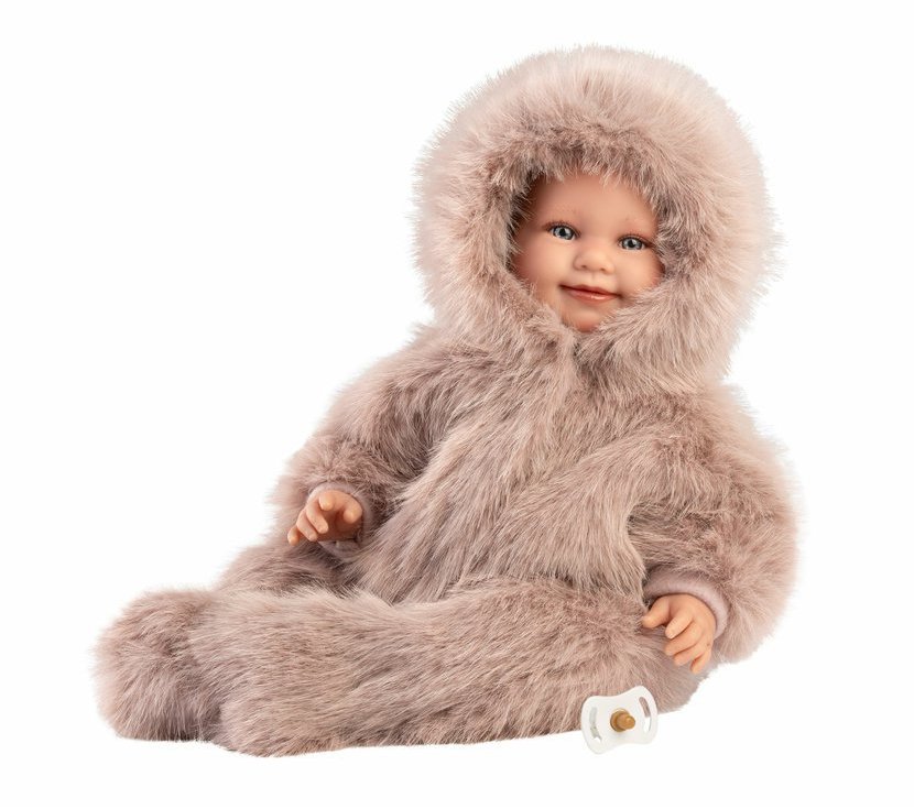 Llorens 74506 New Born – élethű baba hangokkal és puha textiltesttel – 45 cm