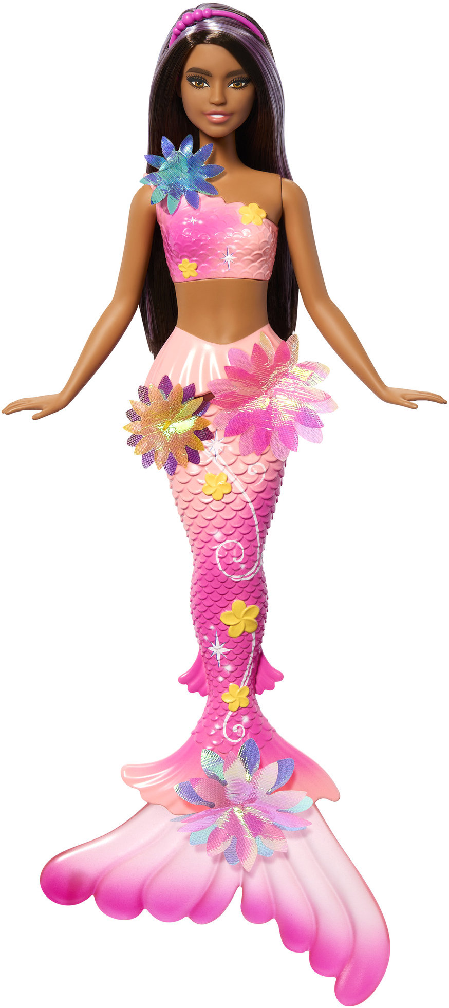 MATTEL Barbie Barna hajú virágvarázs sellő