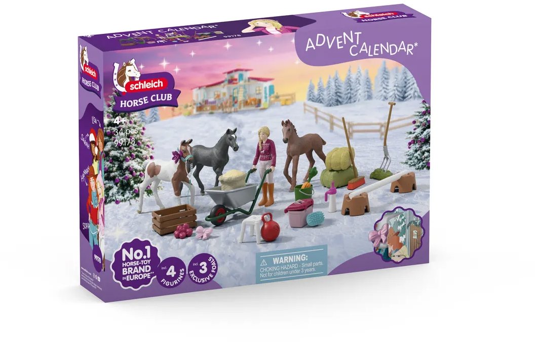 Schleich Horse Club 2025 adventi naptár - Karácsonyi csodacsikó 99178