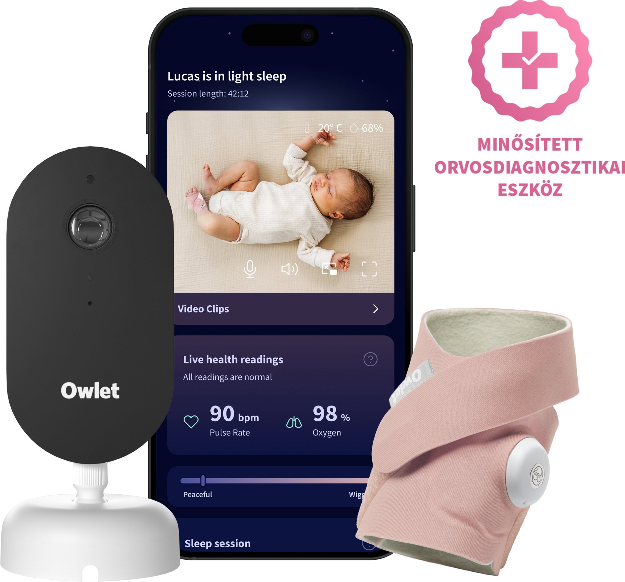 Owlet Dream Duo Dusty Rose