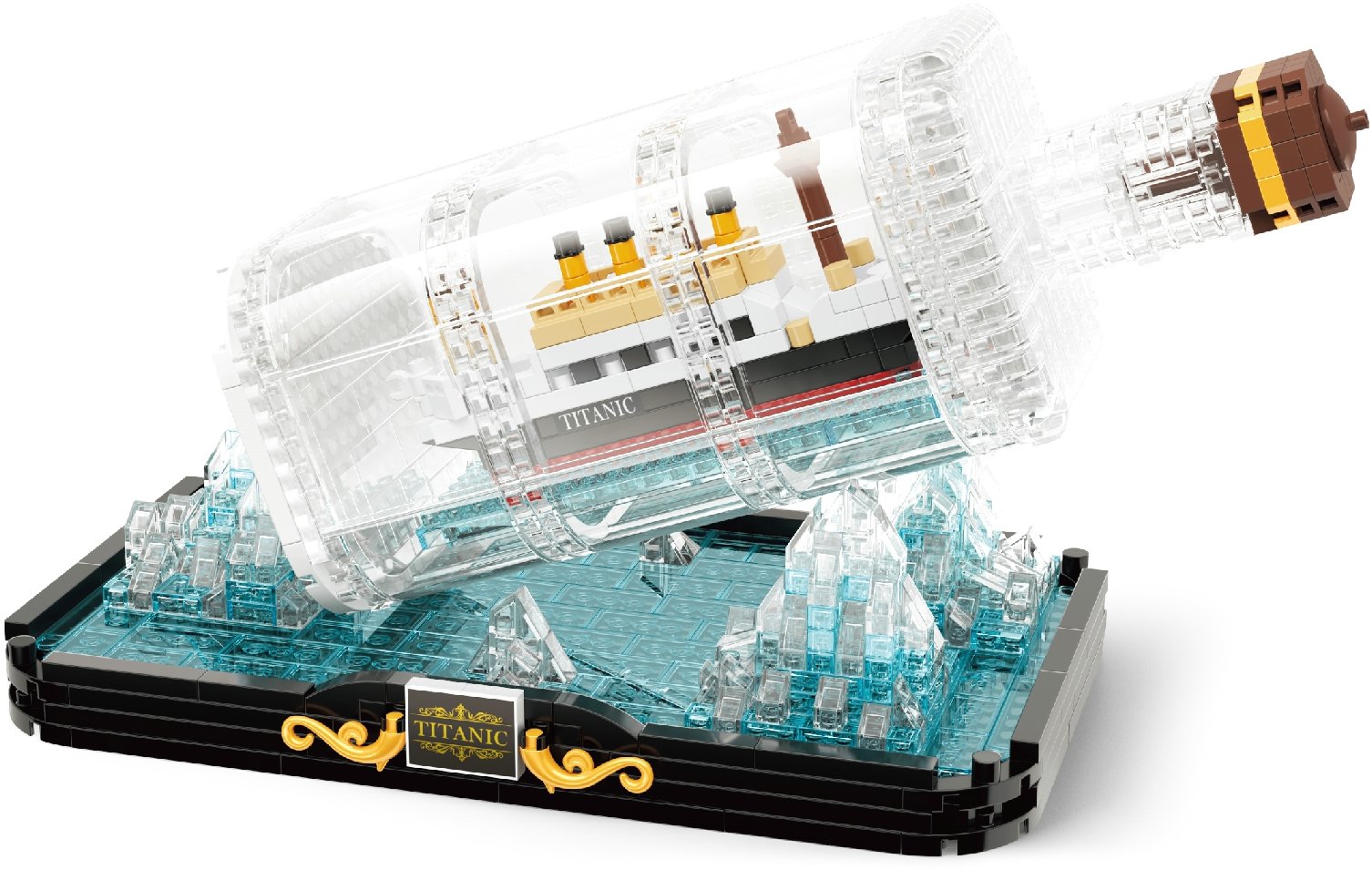 Koco mini Titanic üvegben