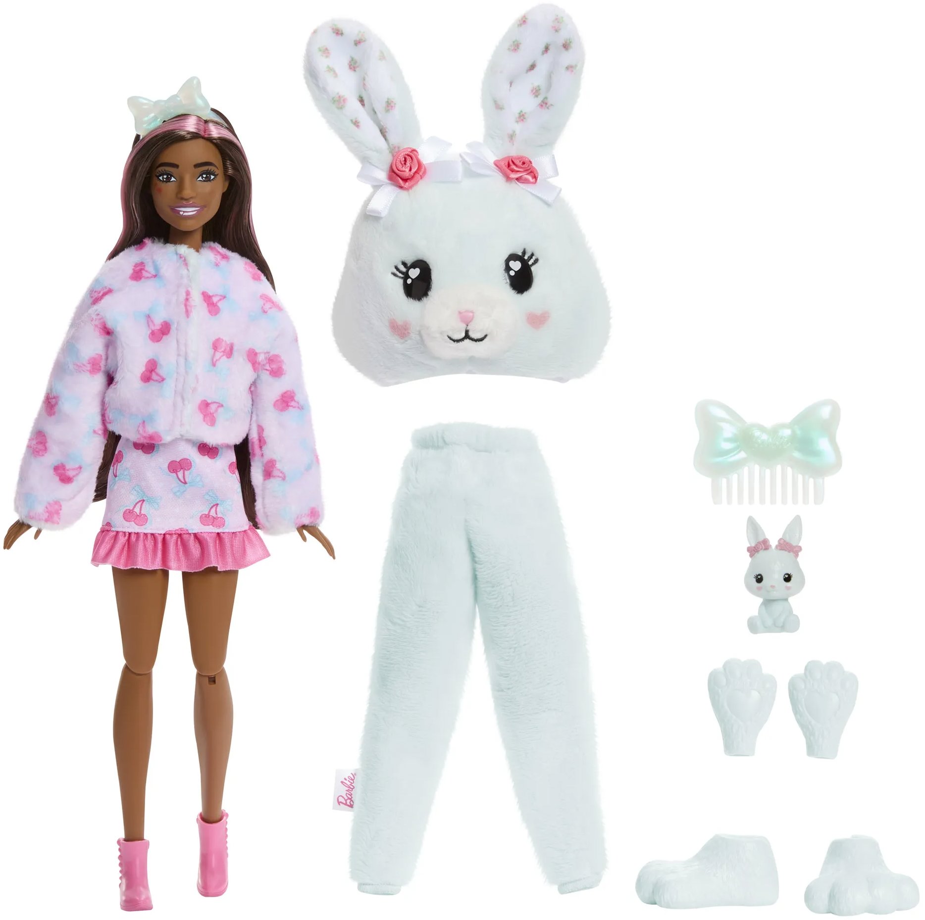 Barbie Cutie Reveal, Gondos Mackók, cuki masnik, lila