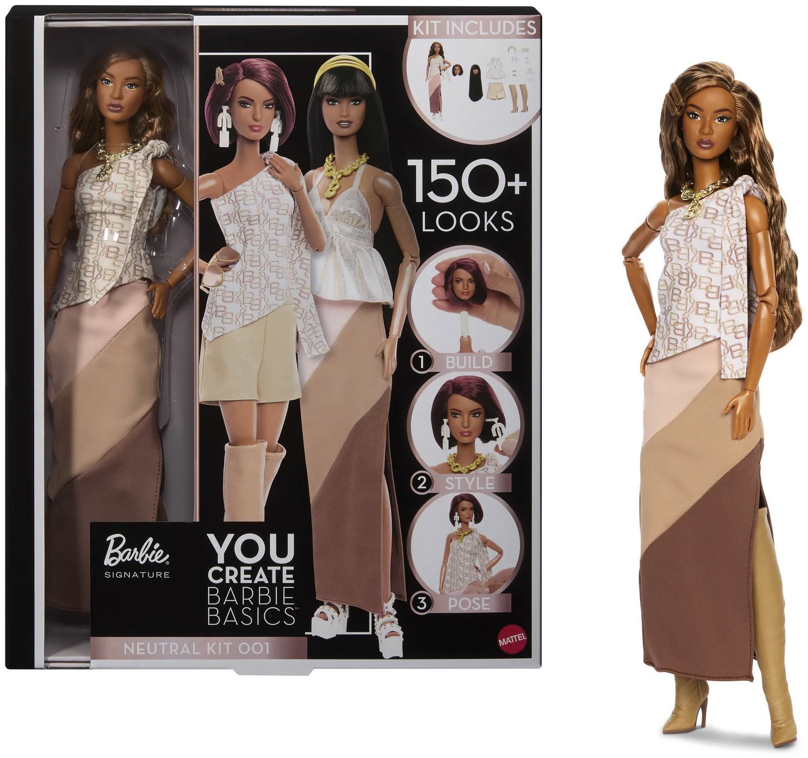 Barbie Signature You Create Barbie Basics Neutral kit, 001