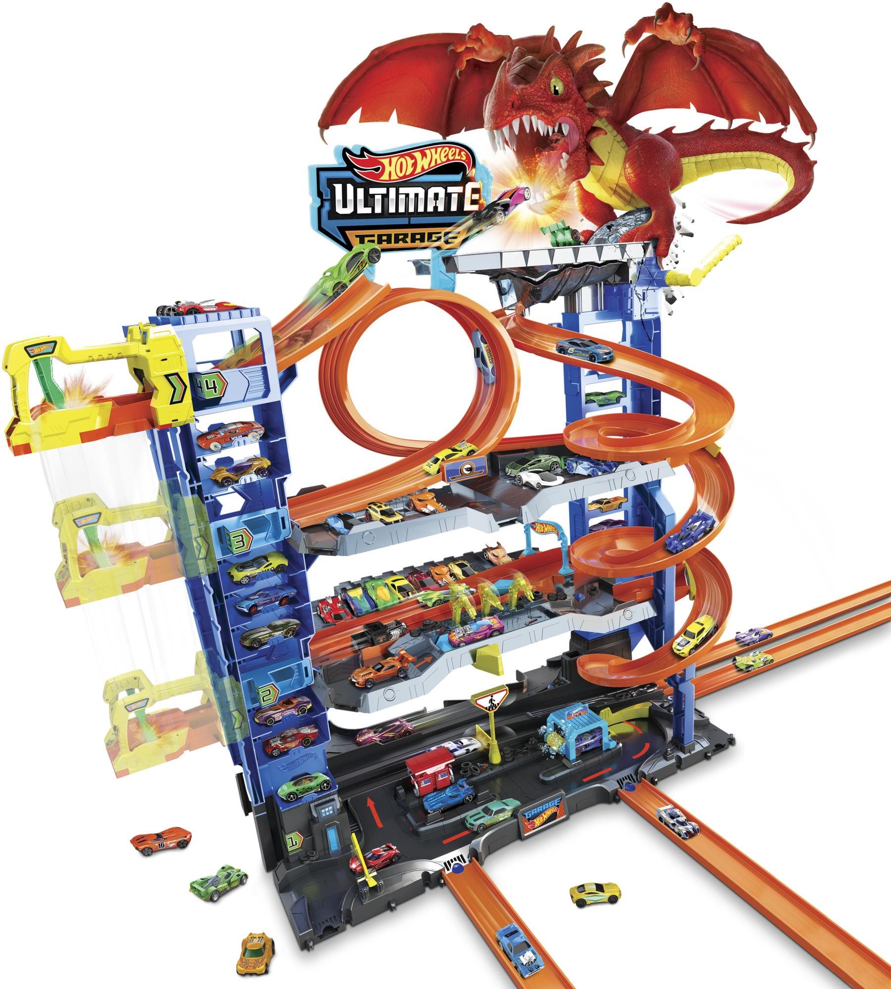 Hot Wheels City garázs sárkánnyal