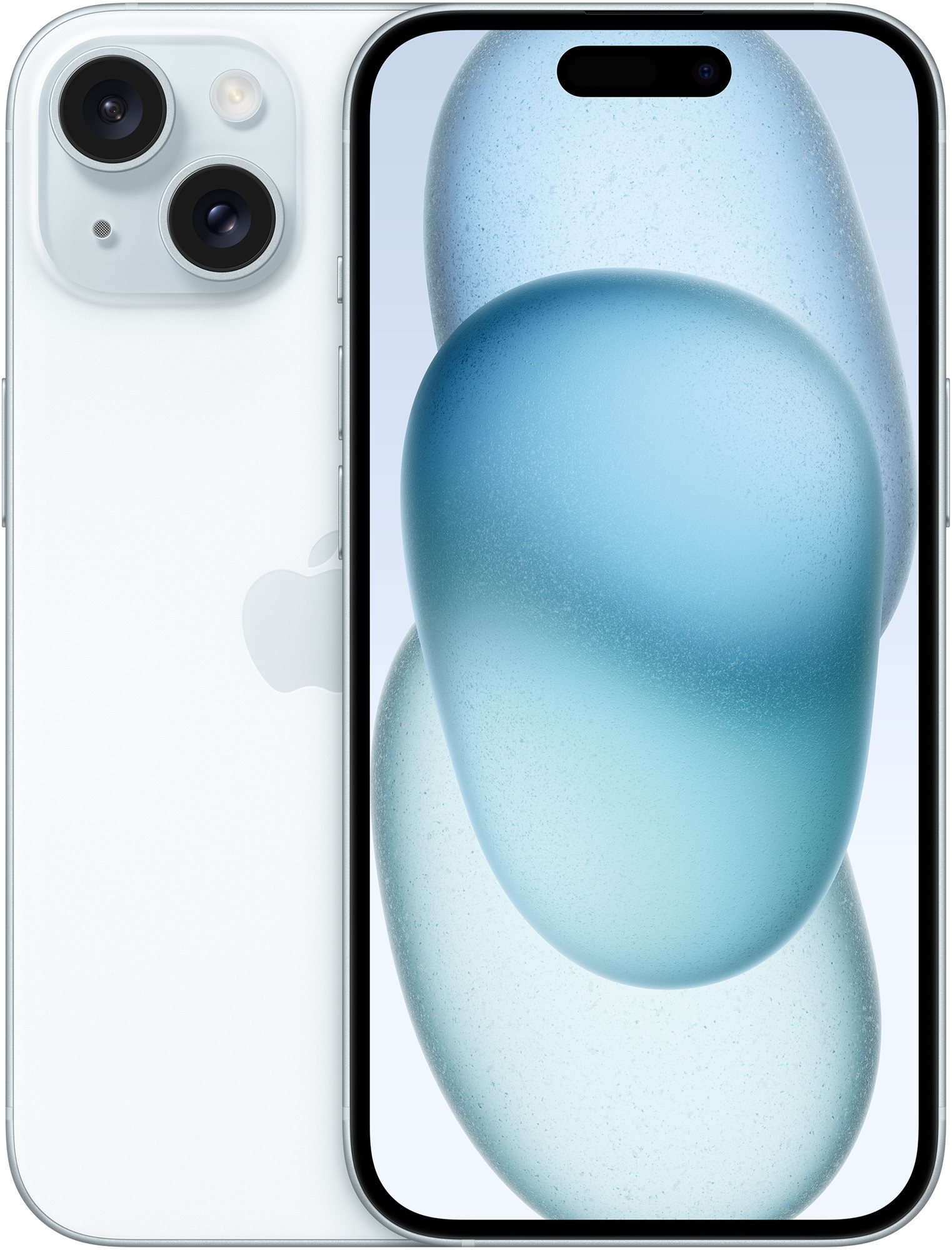 iPhone 15 128GB kék telefon