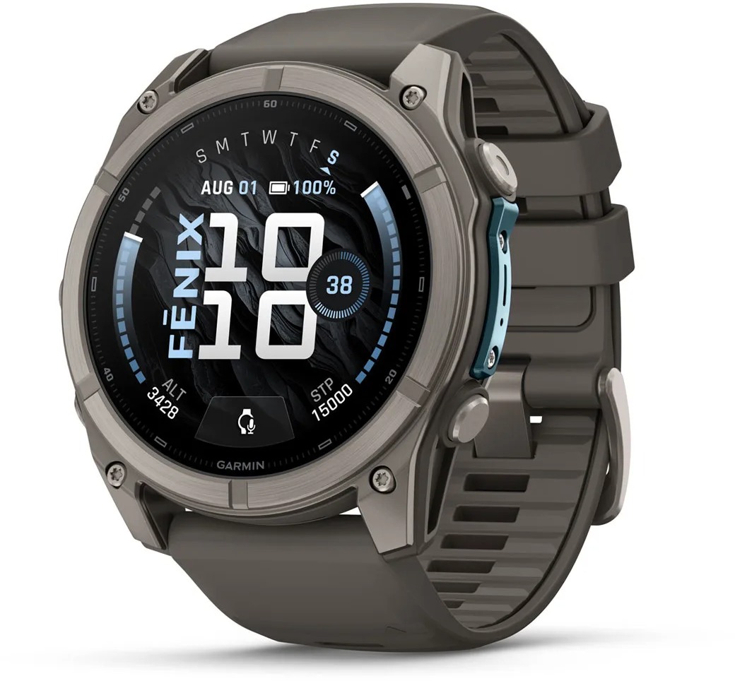 Garmin fēnix 9 51 mm AMOLED Bare Titanium Pebble Gray