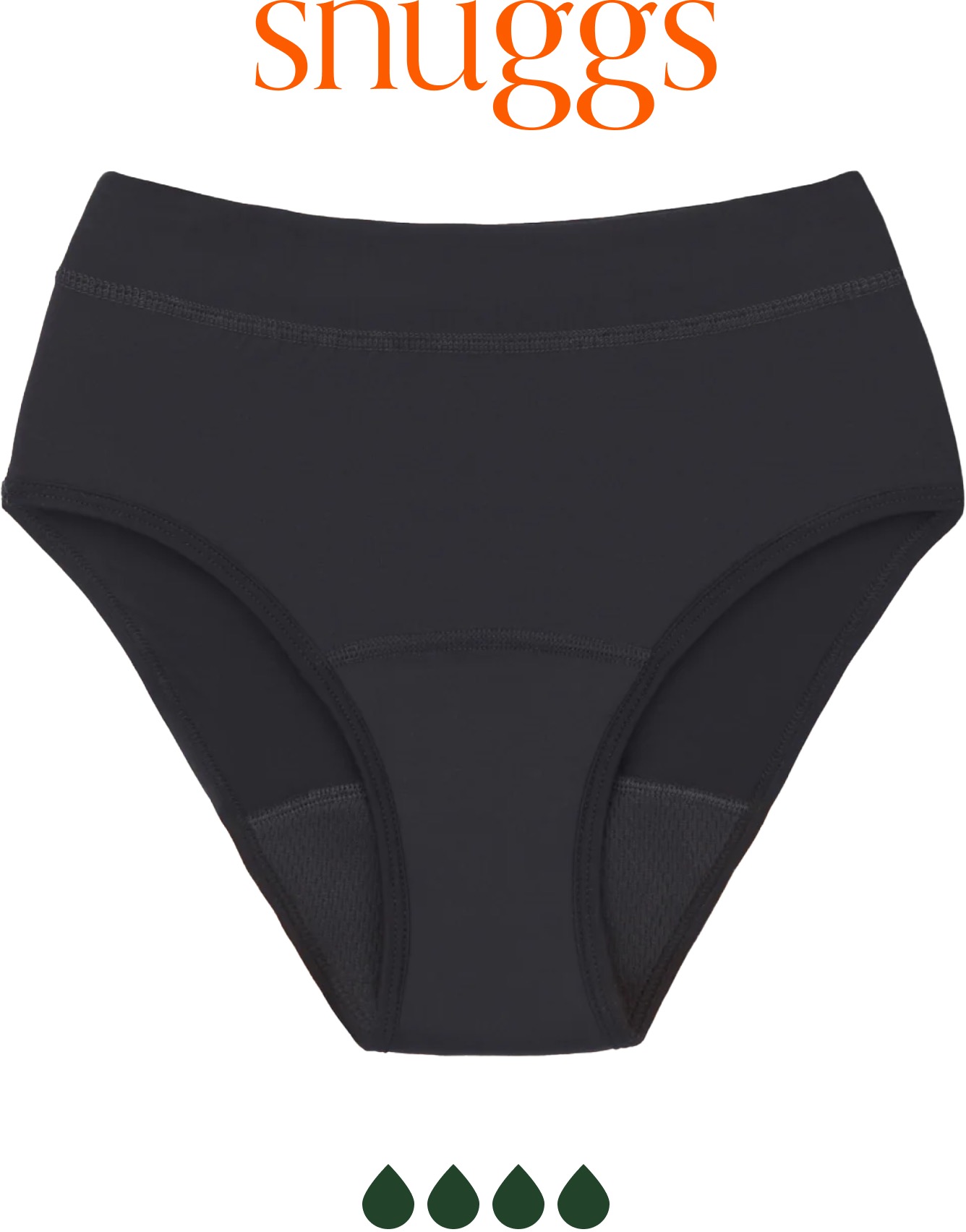 SNUGGS Hugger bugyi nagyon erős menstruációhoz, méret: XS