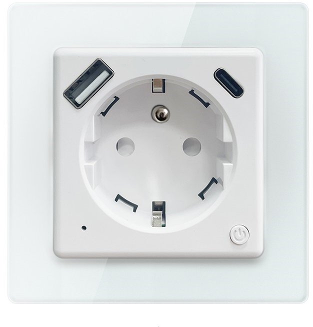 IMMAX NEO Nexa, beltéri, E típus, 1× USB, 1× USB-C, PD 20 W, WiFi