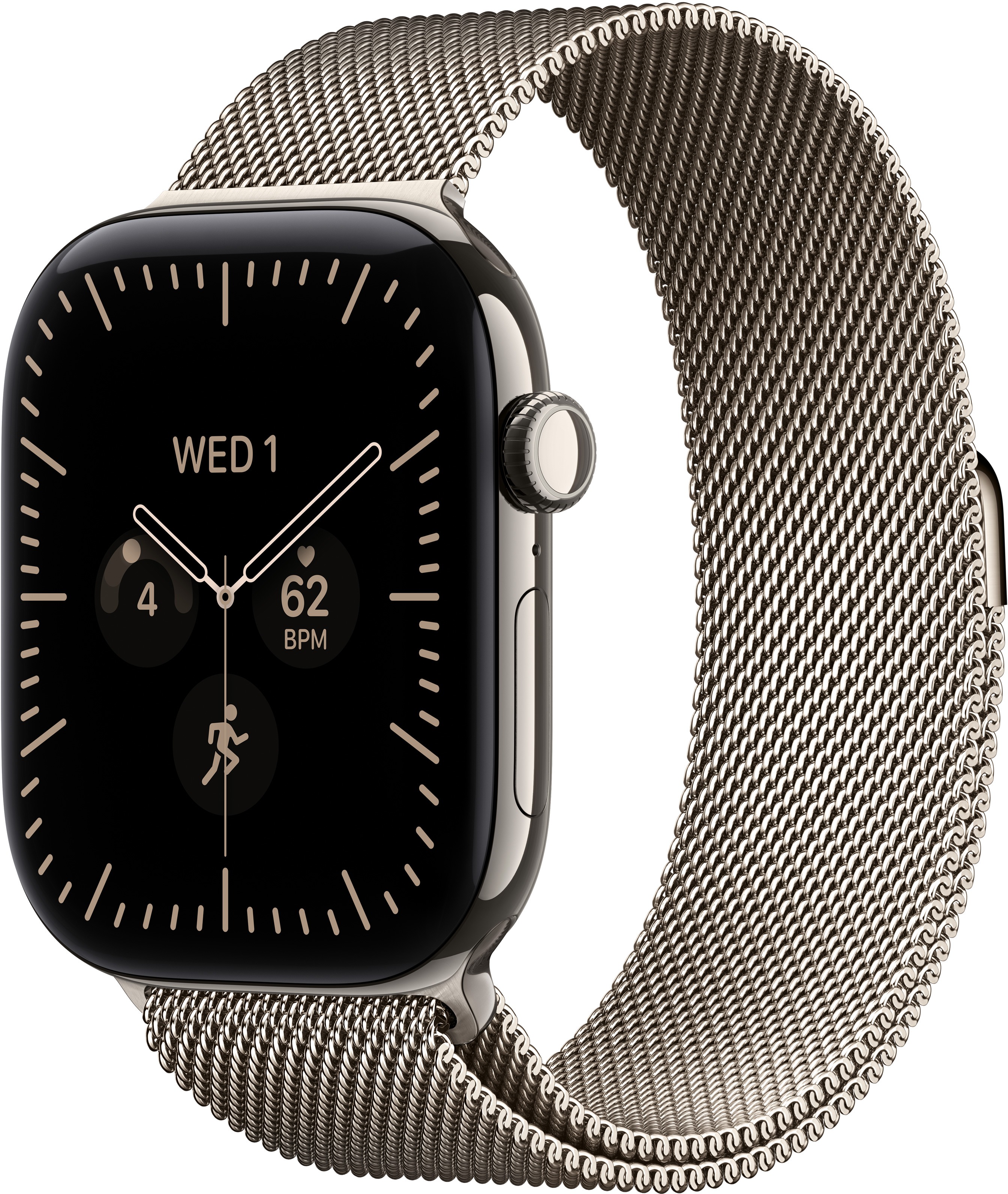 Apple Watch Series 12 Cellular 42mm Natúr titán tok Natúr milánói szíjjal