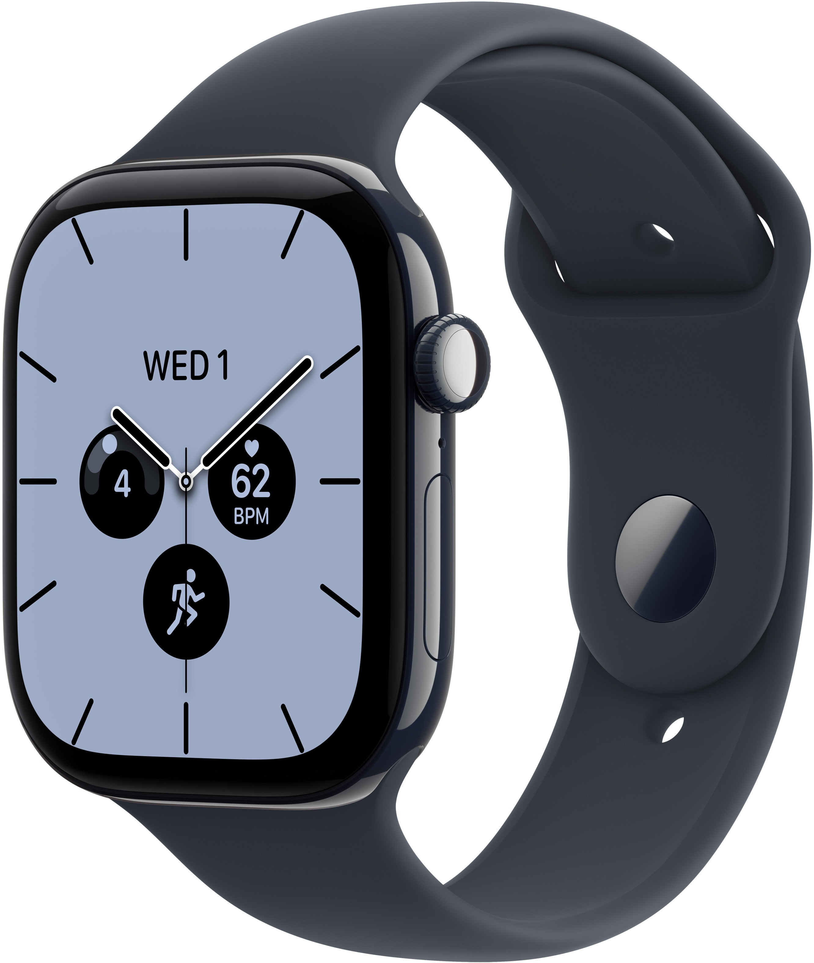 Apple Watch Series 12 Cellular 42mm Éjszakakék kerámia tok Tengerészkék sportszíjjal - M/L