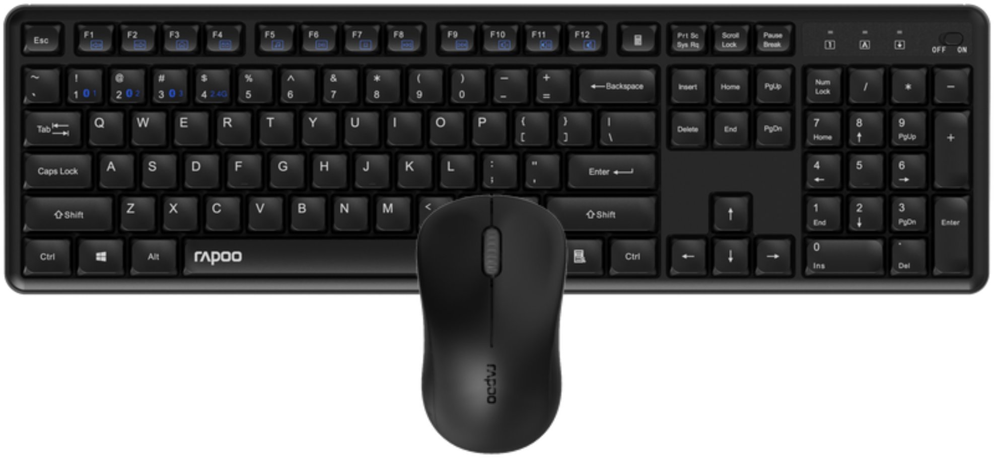 Rapoo 8150M Wireless Multi-mode "Silent" Keyboard and mouse set 229634