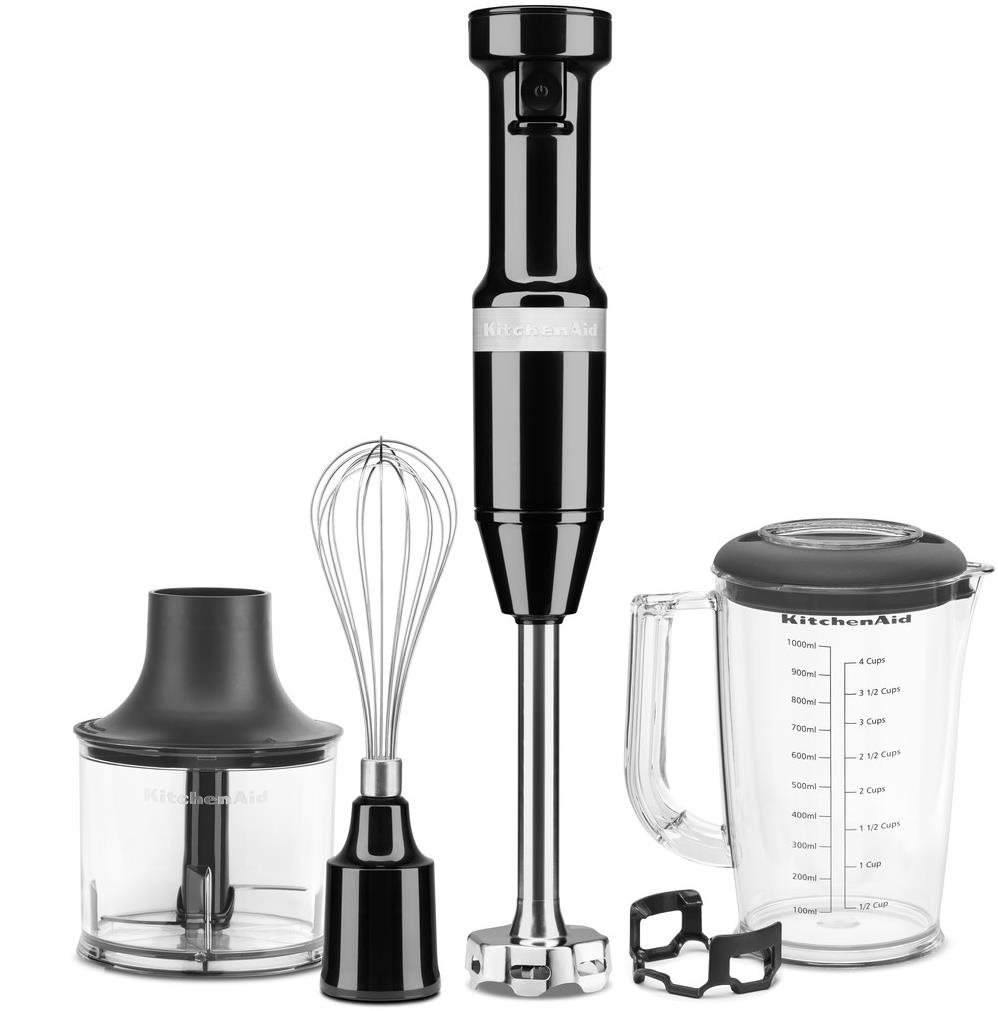 KitchenAid botmixer tartozékokkal, fekete