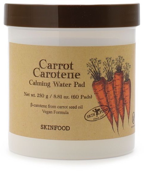 SKINFOOD Carrot Carotene Calming Water Pad 60 darab (250 g)