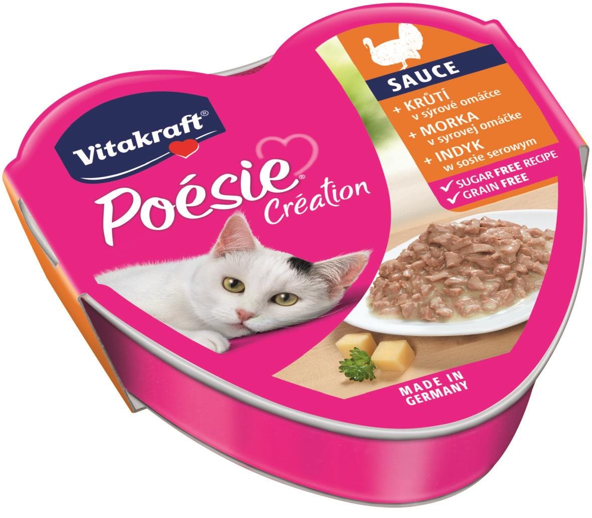 Vitakraft Cat nedves eledel Poésie Création pulyka és sajt 85 g