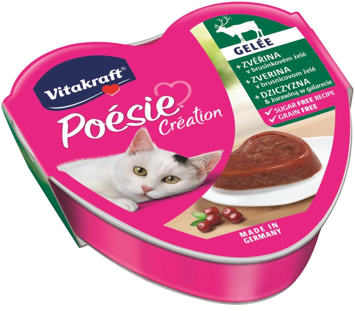 Vitakraft Cat nedves eledel Poésie Création szarvas és áfonya 85 g