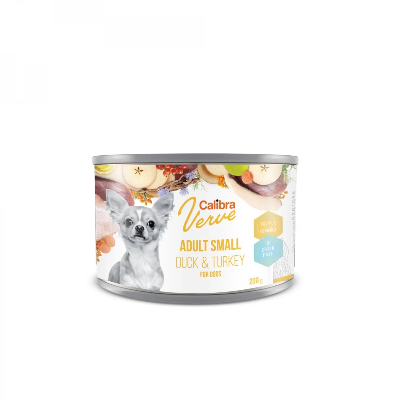 Calibra Dog Verve konzerv GF Adult Small Duck & Turkey 200 g