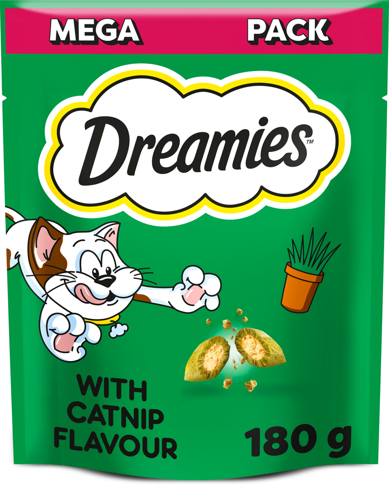 Dreamies jutalomfalat macskamenta ízesítéssel 180 g