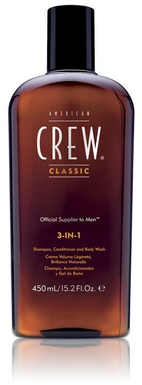 American Crew - Men Classic 3-IN-1 Shampoo, Conditioner & Body Wash 450ml/15.2oz