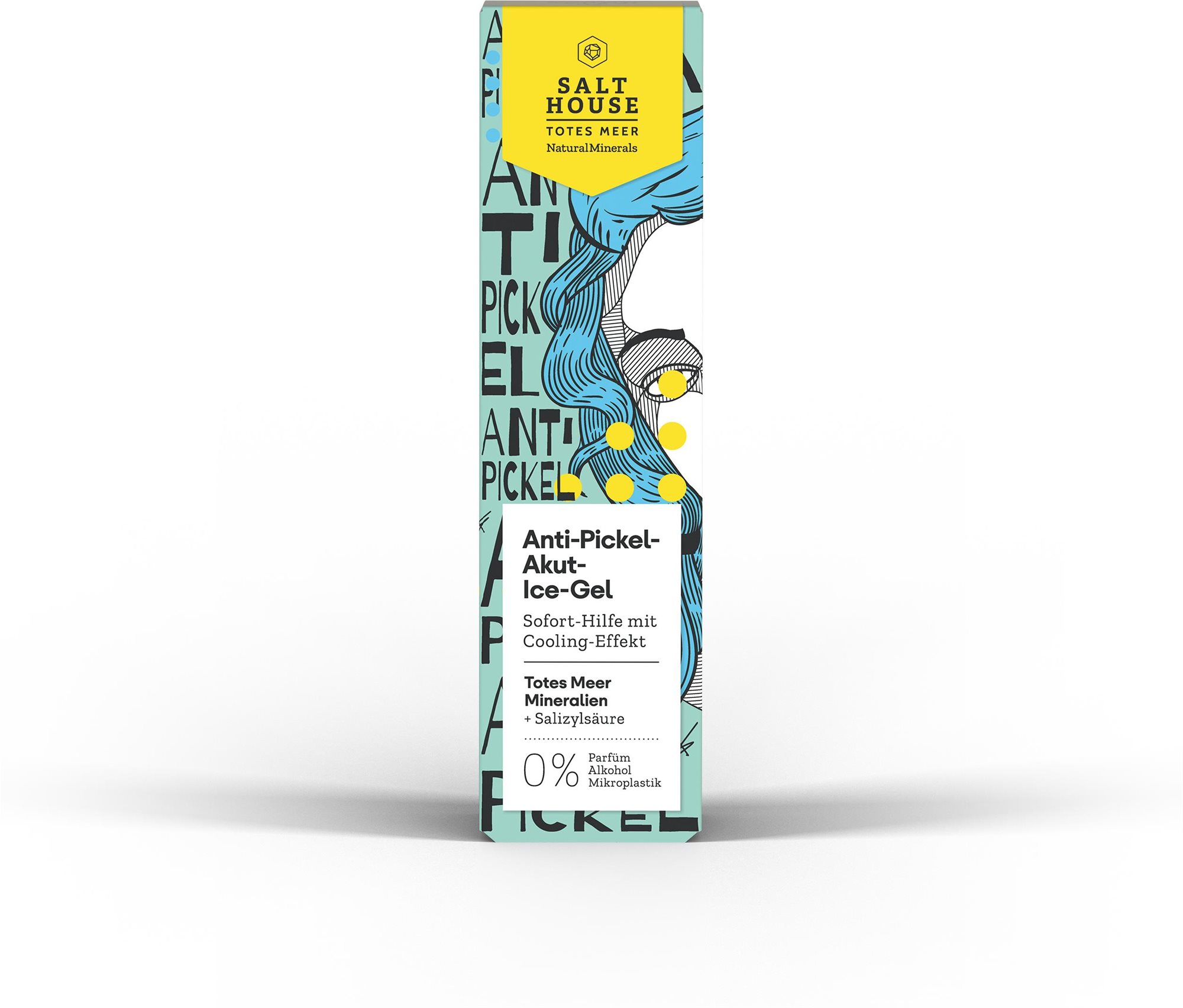 SALT HOUSE arcápoló jégzselé pattanásos bőrre, 15 ml