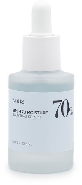 ANUA Birch 70% Moisture Boosting Serum Szérum nyírfakivonattal, 30 ml