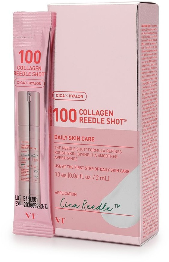 VT COSMETICS 100 Collagen Reedle Shot 10× 2 ml