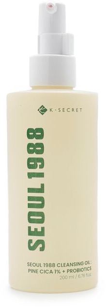 K-SECRET SEOUL 1988 Cleansing Oil : Pine Cica 1% + Probiotics, 200 ml