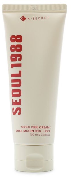 K-SECRET SEOUL 1988 Cream : Snail Mucin 93% + Rice, 100 ml
