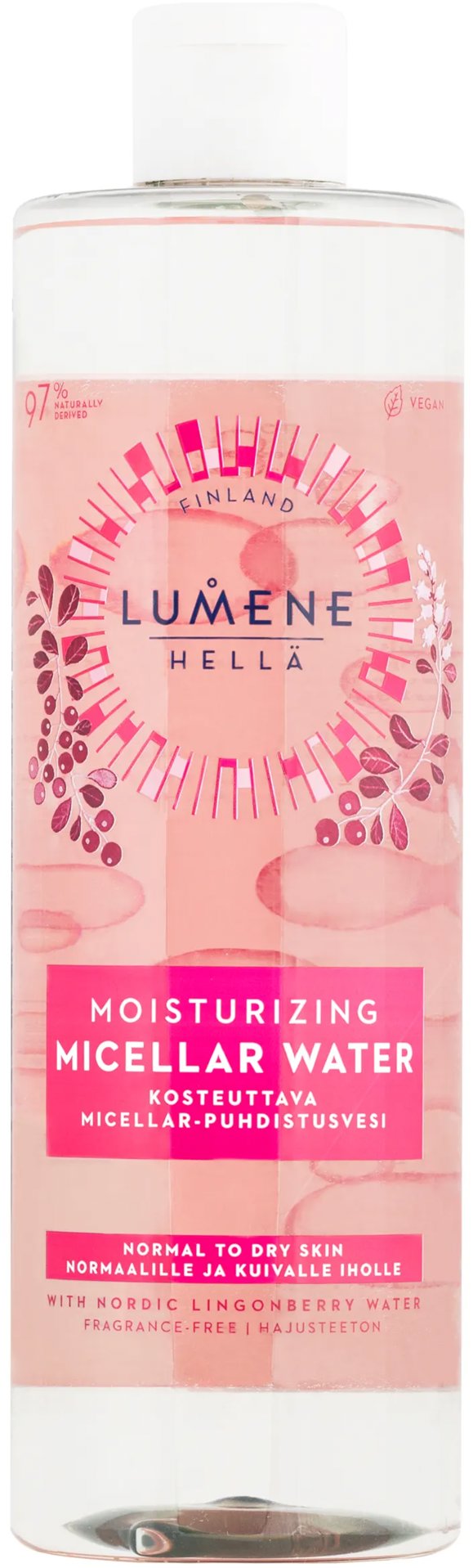 LUMENE Basic Cleansing Hella Moisturizing Micellar Water 400 ml