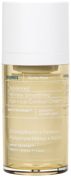 KORRES White Pine Advanced Wrinkle Smoothing Eye + Lip Contour Cream, 15 ml