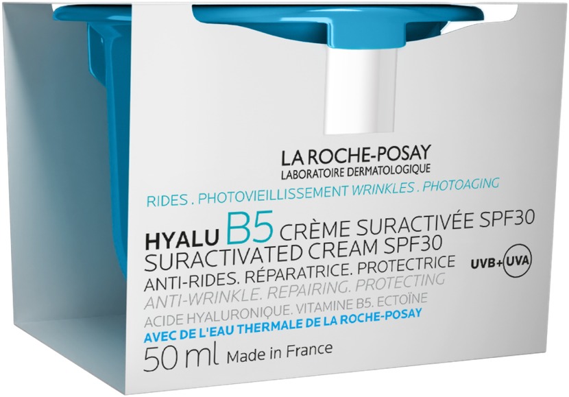 LA ROCHE-POSAY Hyalu B5 SPF30 arckrém, utántöltő, 50 ml