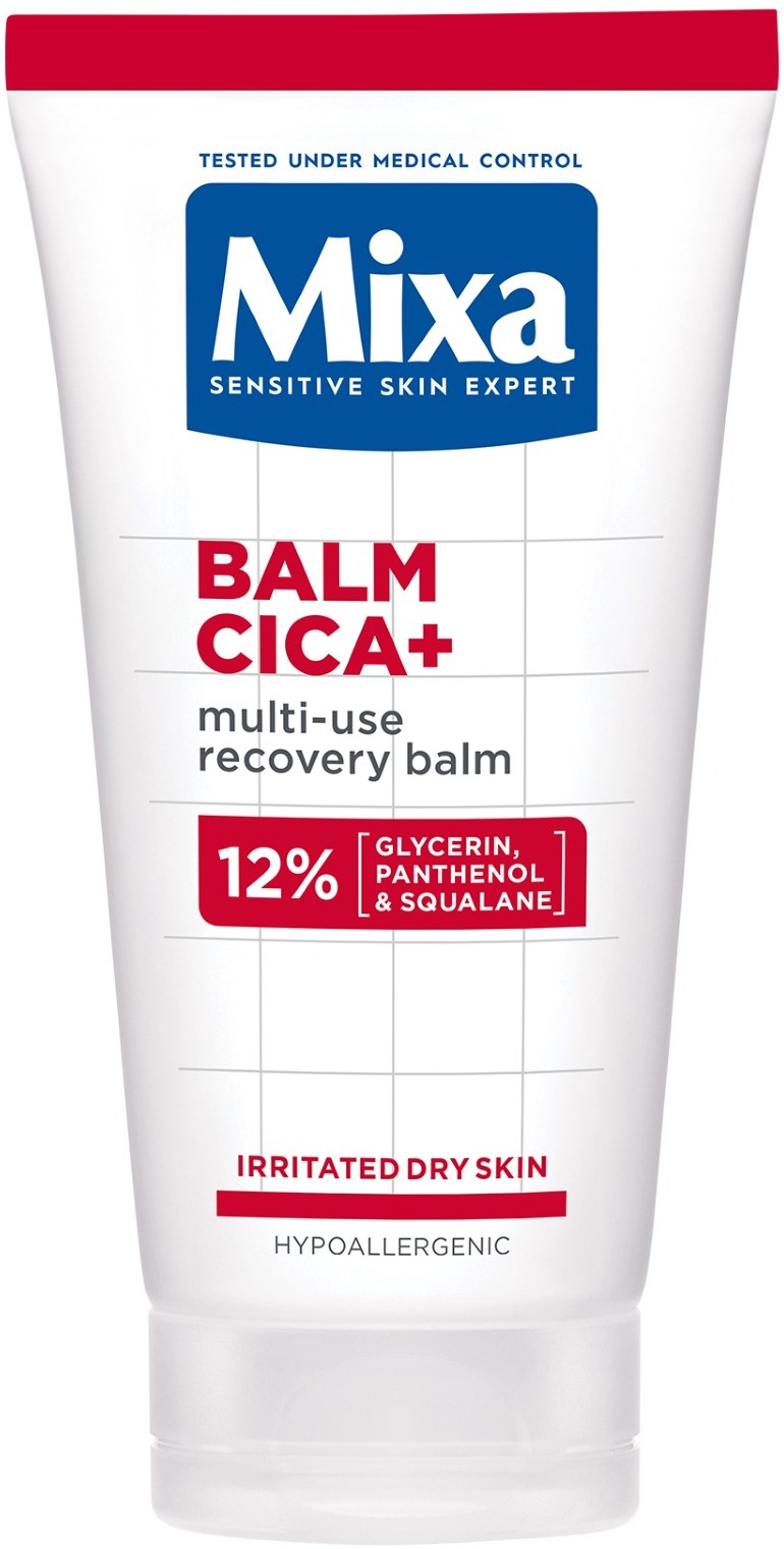 Mixa Balm Cica+ Többcélú regeneráló balzsam 12% glicerinnel, panthenollal és szkvalénnel, 50 ml